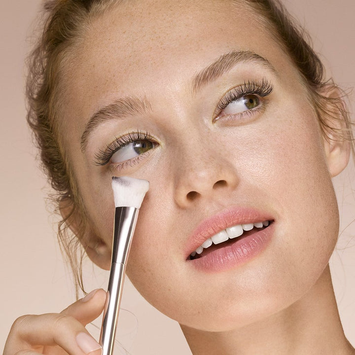 Easy lash extension cleaning with foaming cleanser and lash brush